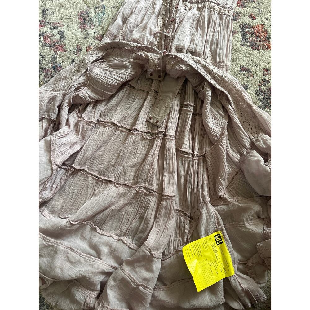 Free People Dolly Maxi Dress Silverberry NWT XS Bodysuit - Picture 10 of 12